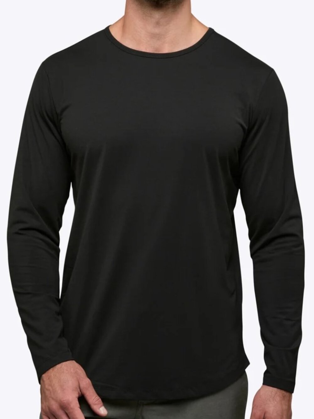 Cuts Clothing AO Men's Black Long Sleeve Shirt